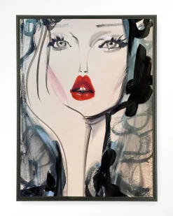 Wandkleed Kate Moss Forever in maat en frame naar keuze