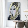 Wandkleed Kate Moss in maat en frame naar keuze