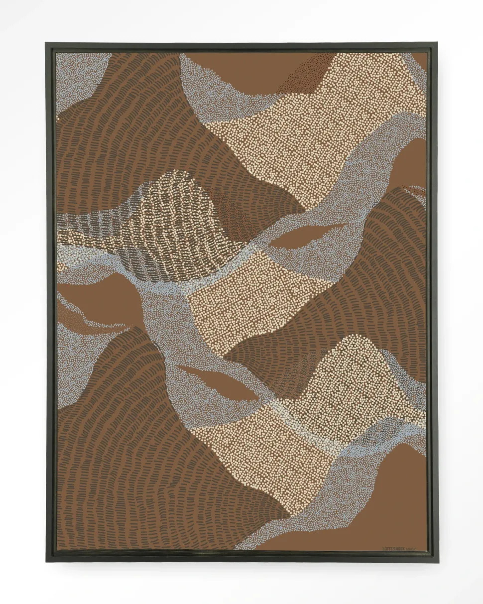 Wandkleed La Ondas 1 in maat en frame naar keuze