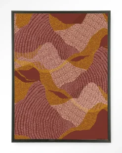 Wandkleed La Ondas in maat en frame naar keuze