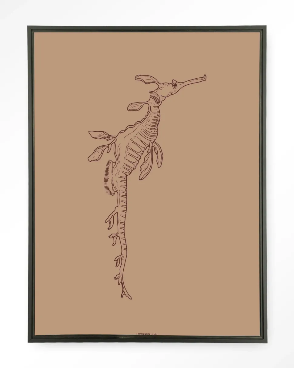 Wandkleed Lau Lau in maat en frame naar keuze