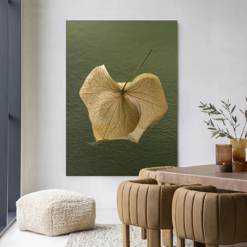 Wandkleed Leaf Me: In The Green in maat en frame naar keuze