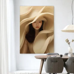 Wandkleed Light Flow in maat en frame naar keuze