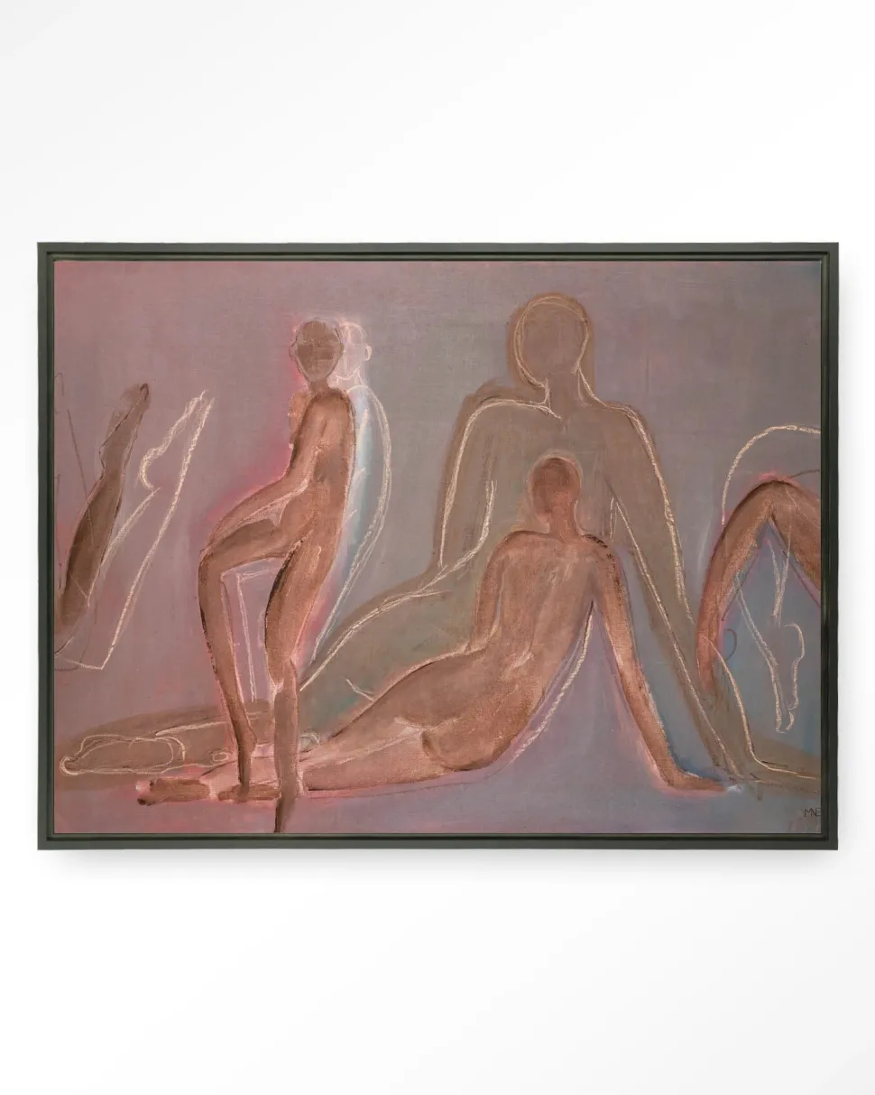 Wandkleed Line Of Action Study in maat en frame naar keuze