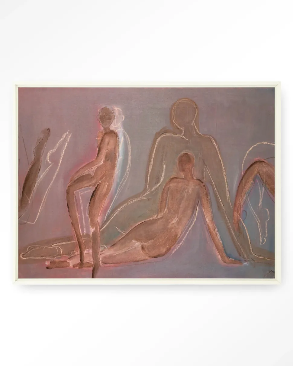 Wandkleed Line Of Action Study in maat en frame naar keuze