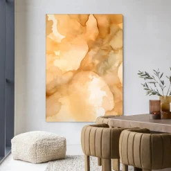 Wandkleed Liquid Cinnamon in maat en frame naar keuze