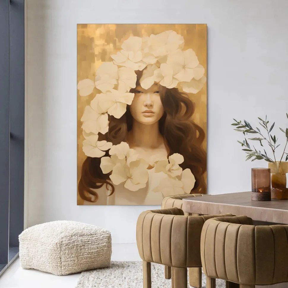 Wandkleed Lola in maat en frame naar keuze