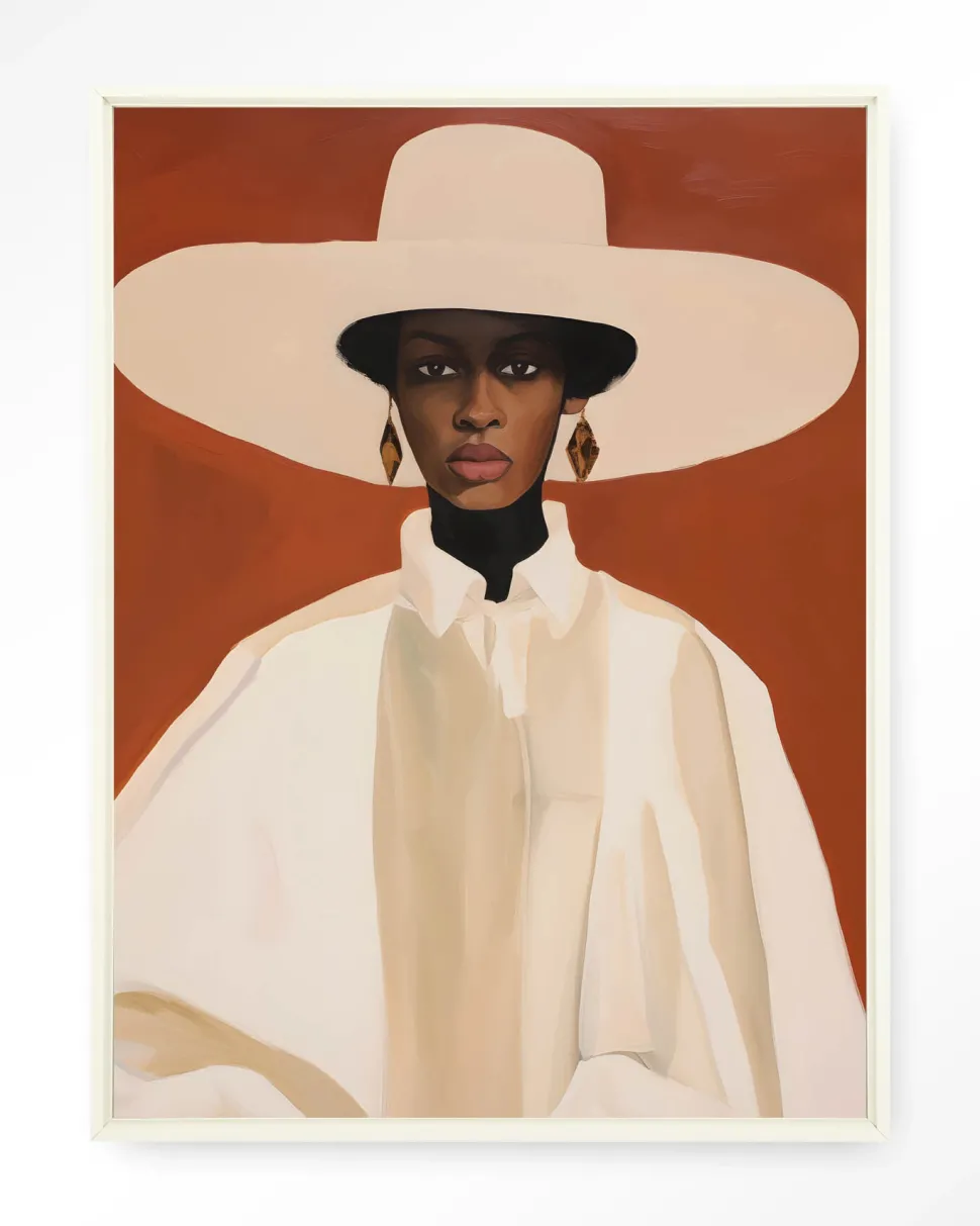 Wandkleed Louise in maat en frame naar keuze