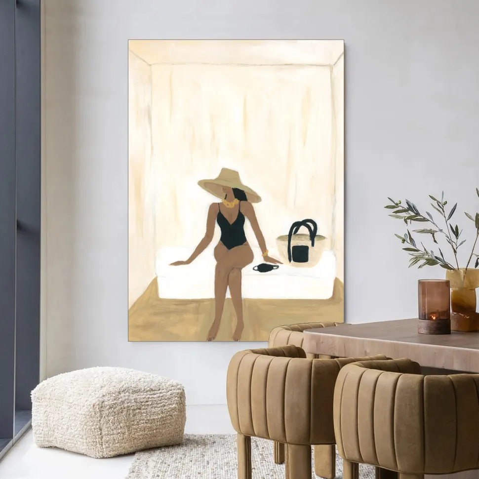 Wandkleed Luxuriate Regardless in maat en frame naar keuze