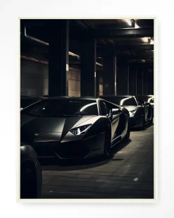 Wandkleed Luxury Drive in maat en frame naar keuze