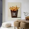 Wandkleed Luxury Fries in maat en frame naar keuze