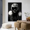 Wandkleed Luxury Snow Girl in maat en frame naar keuze