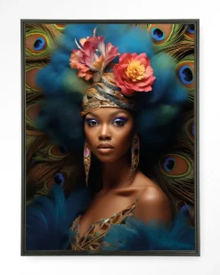 Wandkleed Maua in maat en frame naar keuze