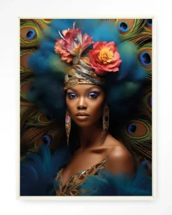 Wandkleed Maua in maat en frame naar keuze