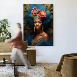 Wandkleed Maua in maat en frame naar keuze