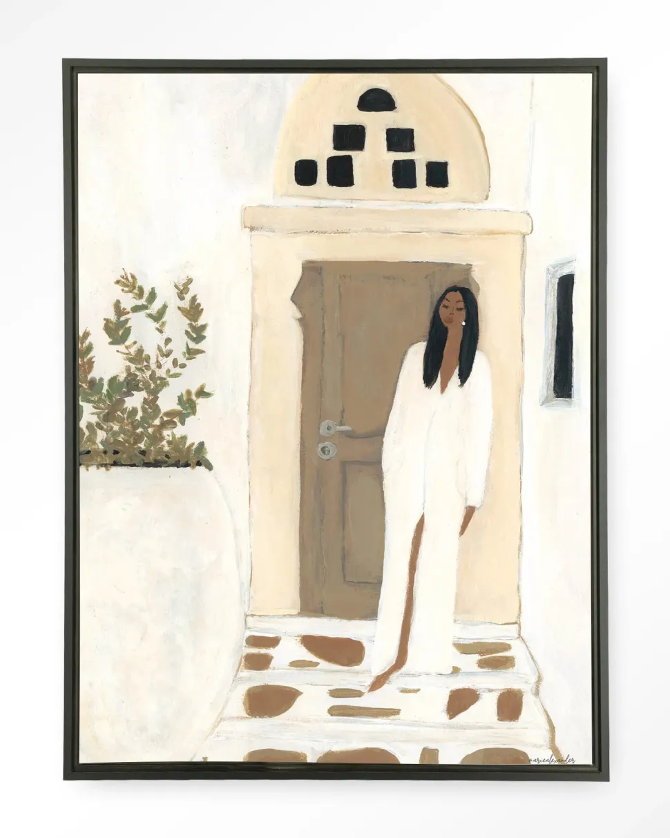 Wandkleed Mediterranean Dream in maat en frame naar keuze