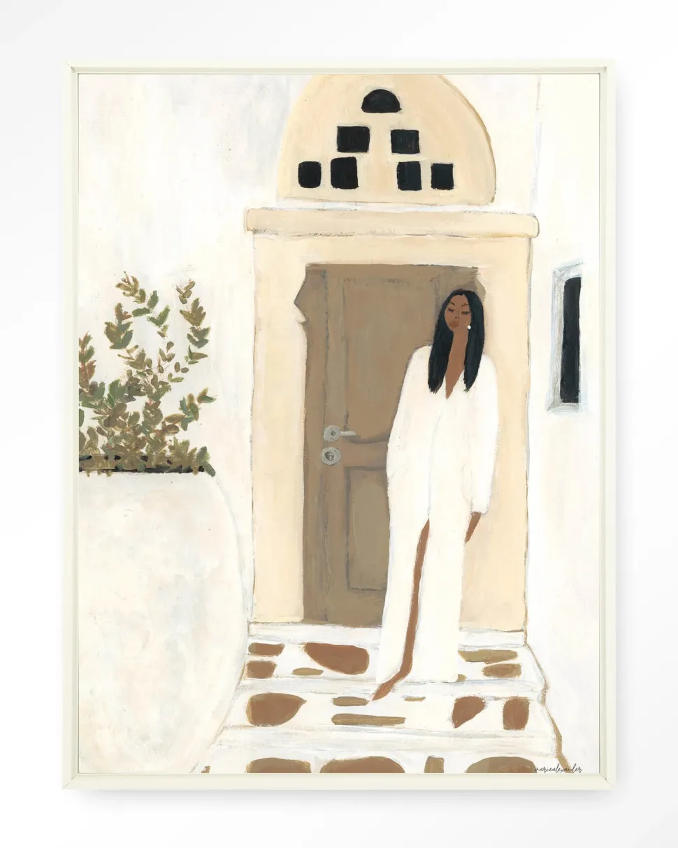 Wandkleed Mediterranean Dream in maat en frame naar keuze