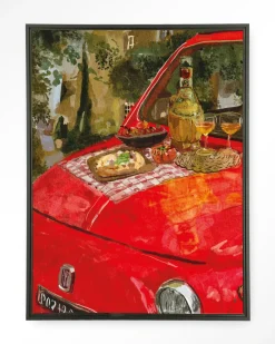 Wandkleed Meranda in maat en frame naar keuze