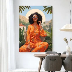 Wandkleed Mia in maat en frame naar keuze