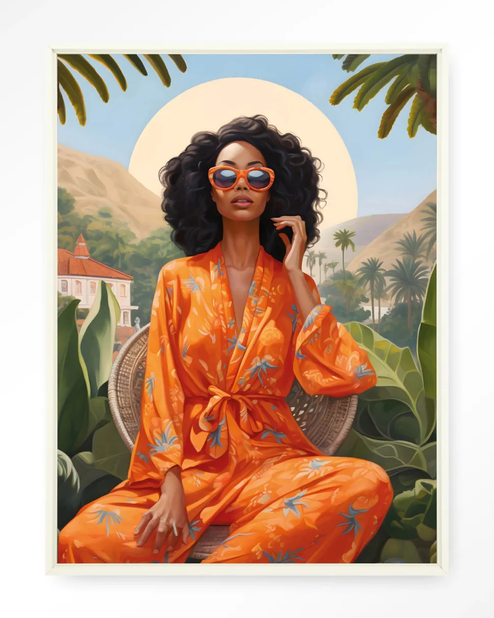 Wandkleed Mia in maat en frame naar keuze