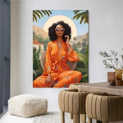 Wandkleed Mia in maat en frame naar keuze