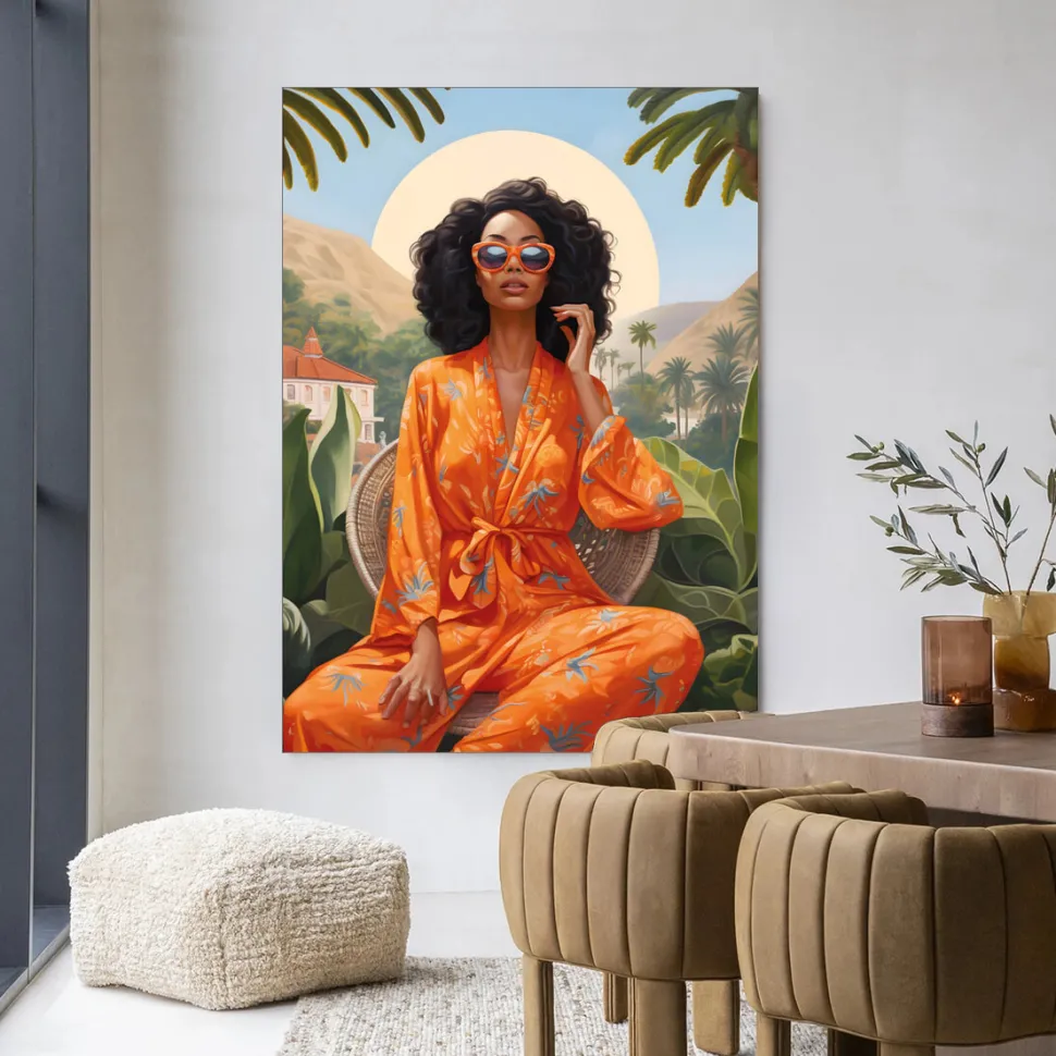 Wandkleed Mia in maat en frame naar keuze