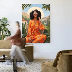 Wandkleed Mia in maat en frame naar keuze