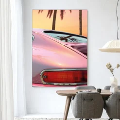 Wandkleed Miami Vice in maat en frame naar keuze