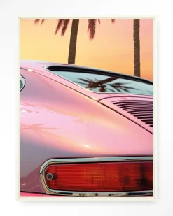 Wandkleed Miami Vice in maat en frame naar keuze