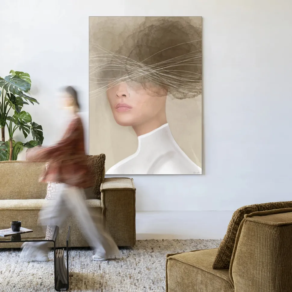 Wandkleed Mood Cloud in maat en frame naar keuze