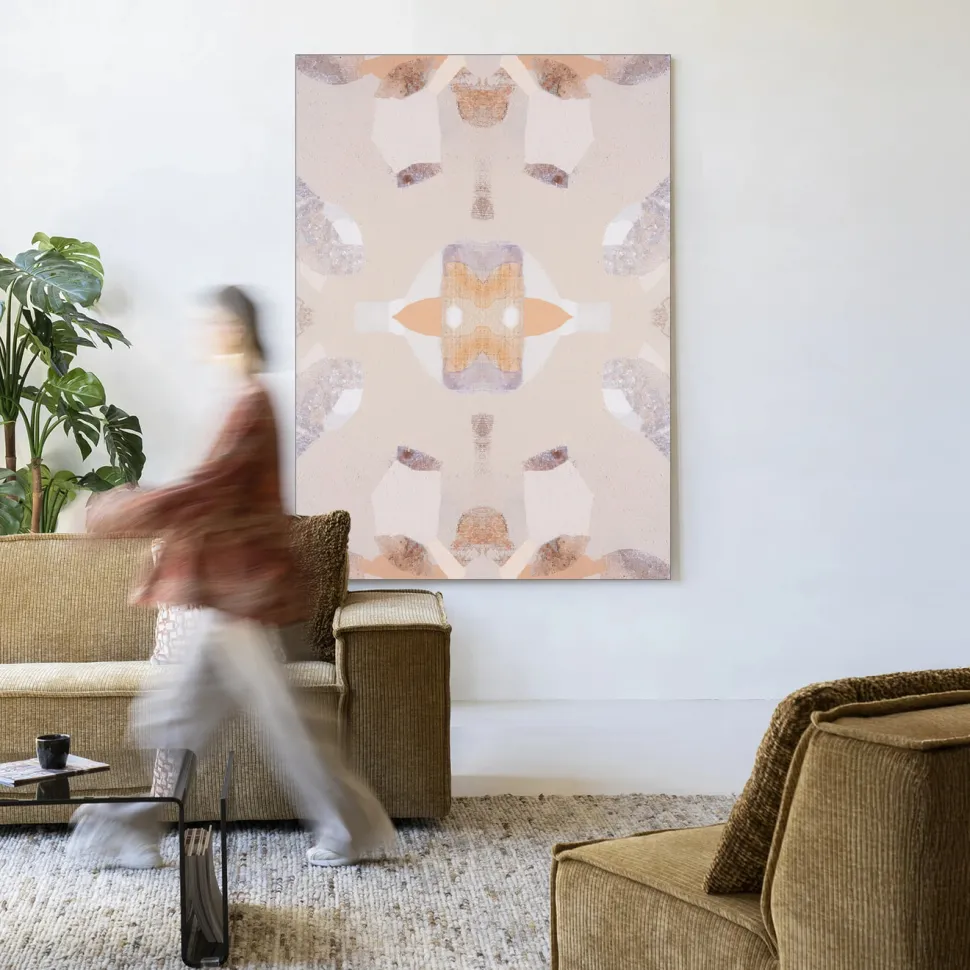 Wandkleed Mountain Lion in maat en frame naar keuze