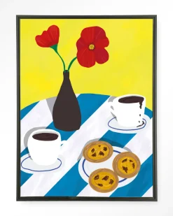 Wandkleed Nata Afternoon in maat en frame naar keuze