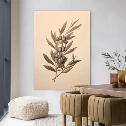 Wandkleed Oliva in maat en frame naar keuze