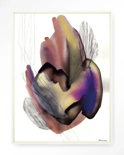 Wandkleed Oyster in maat en frame naar keuze