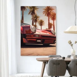 Wandkleed Palm Springs in maat en frame naar keuze