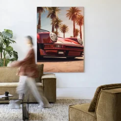 Wandkleed Palm Springs in maat en frame naar keuze