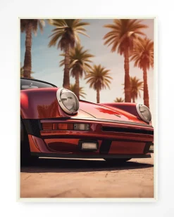 Wandkleed Palm Springs in maat en frame naar keuze