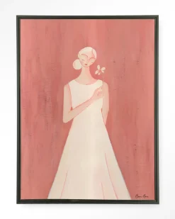 Wandkleed Polly in maat en frame naar keuze