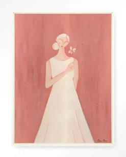 Wandkleed Polly in maat en frame naar keuze