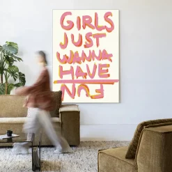 Wandkleed P.S Written By A Girl in maat en frame naar keuze