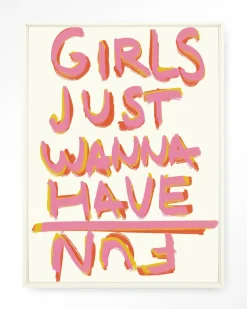 Wandkleed P.S Written By A Girl in maat en frame naar keuze