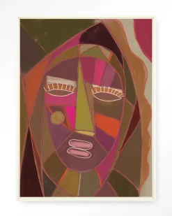 Wandkleed Quamatcha in maat en frame naar keuze