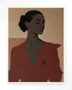 Wandkleed Raisa in maat en frame naar keuze