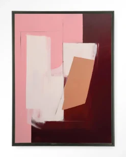 Wandkleed Red Fields in maat en frame naar keuze