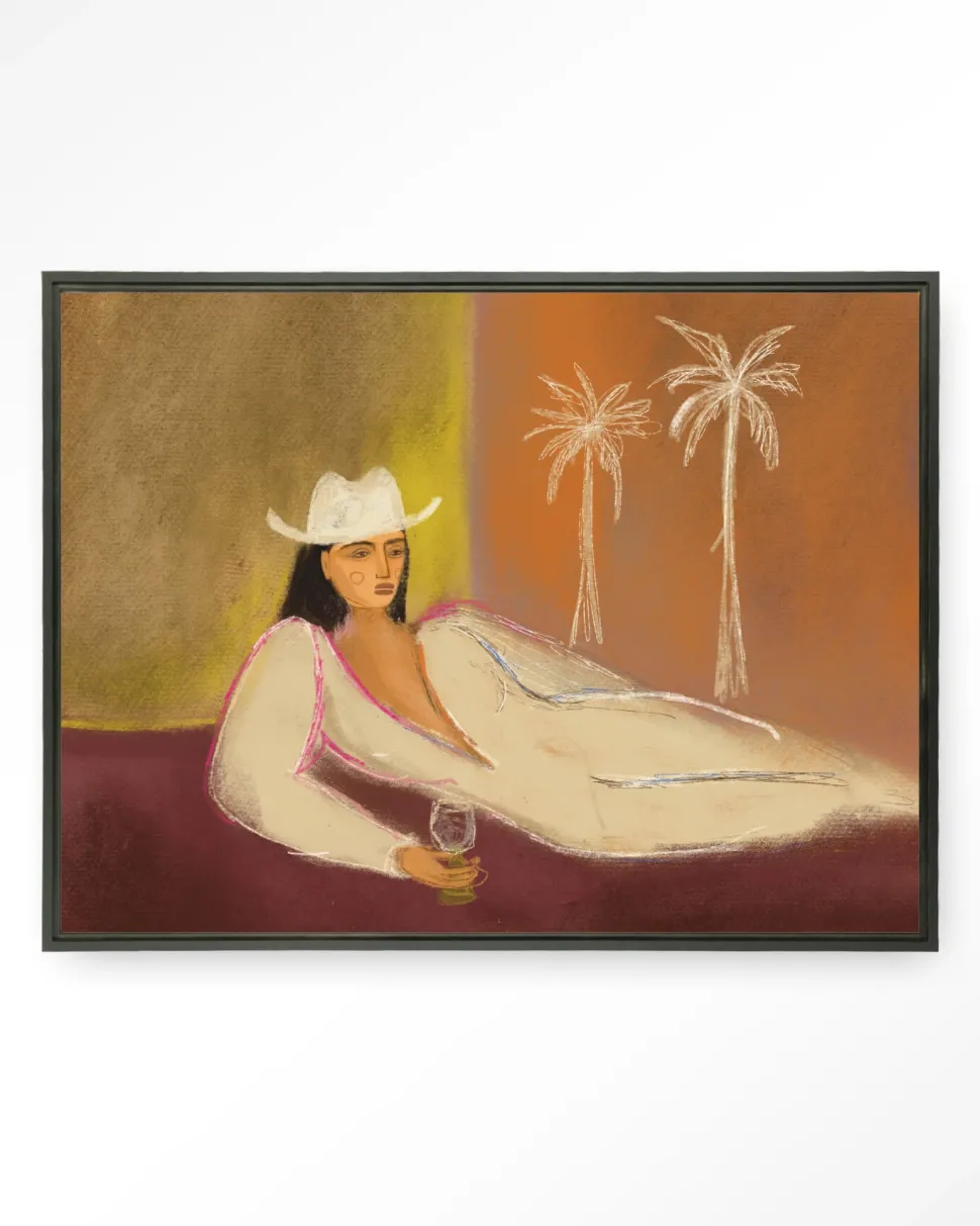 Wandkleed Relaxing Day in maat en frame naar keuze