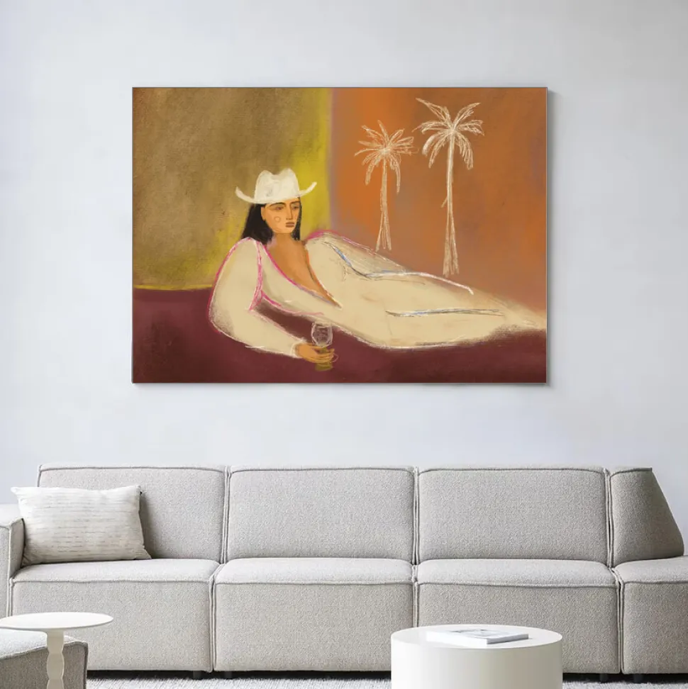 Wandkleed Relaxing Day in maat en frame naar keuze