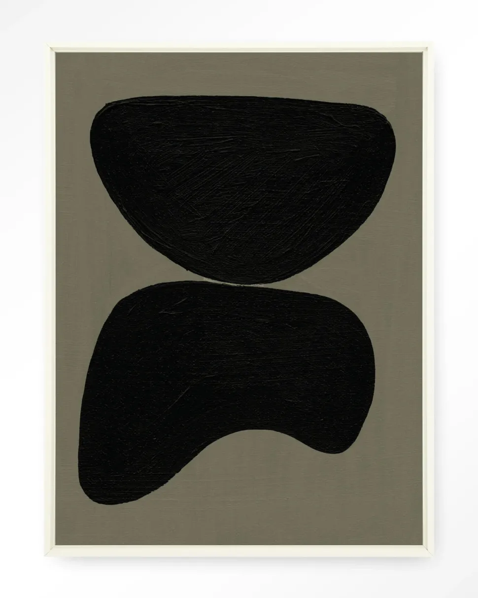 Wandkleed Rock Balance in maat en frame naar keuze