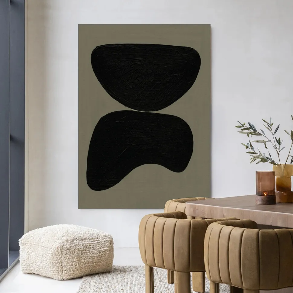 Wandkleed Rock Balance in maat en frame naar keuze