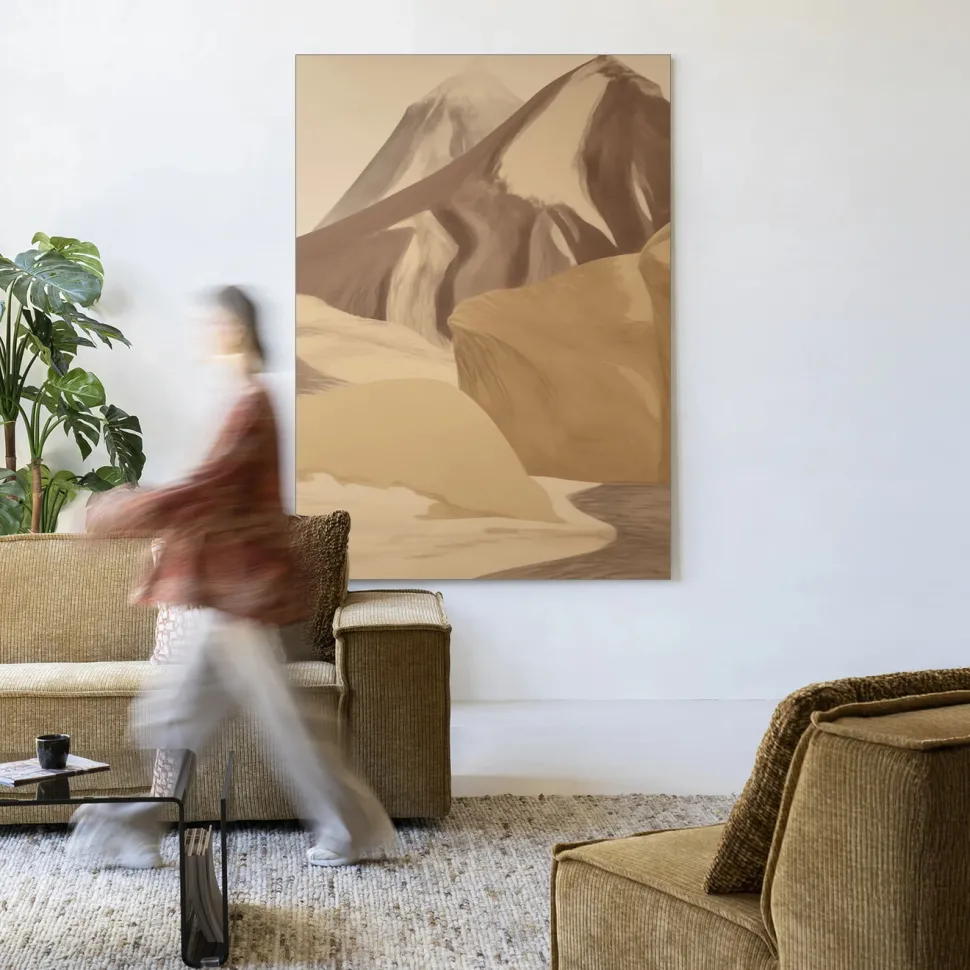 Wandkleed Rocky Mountain in maat en frame naar keuze