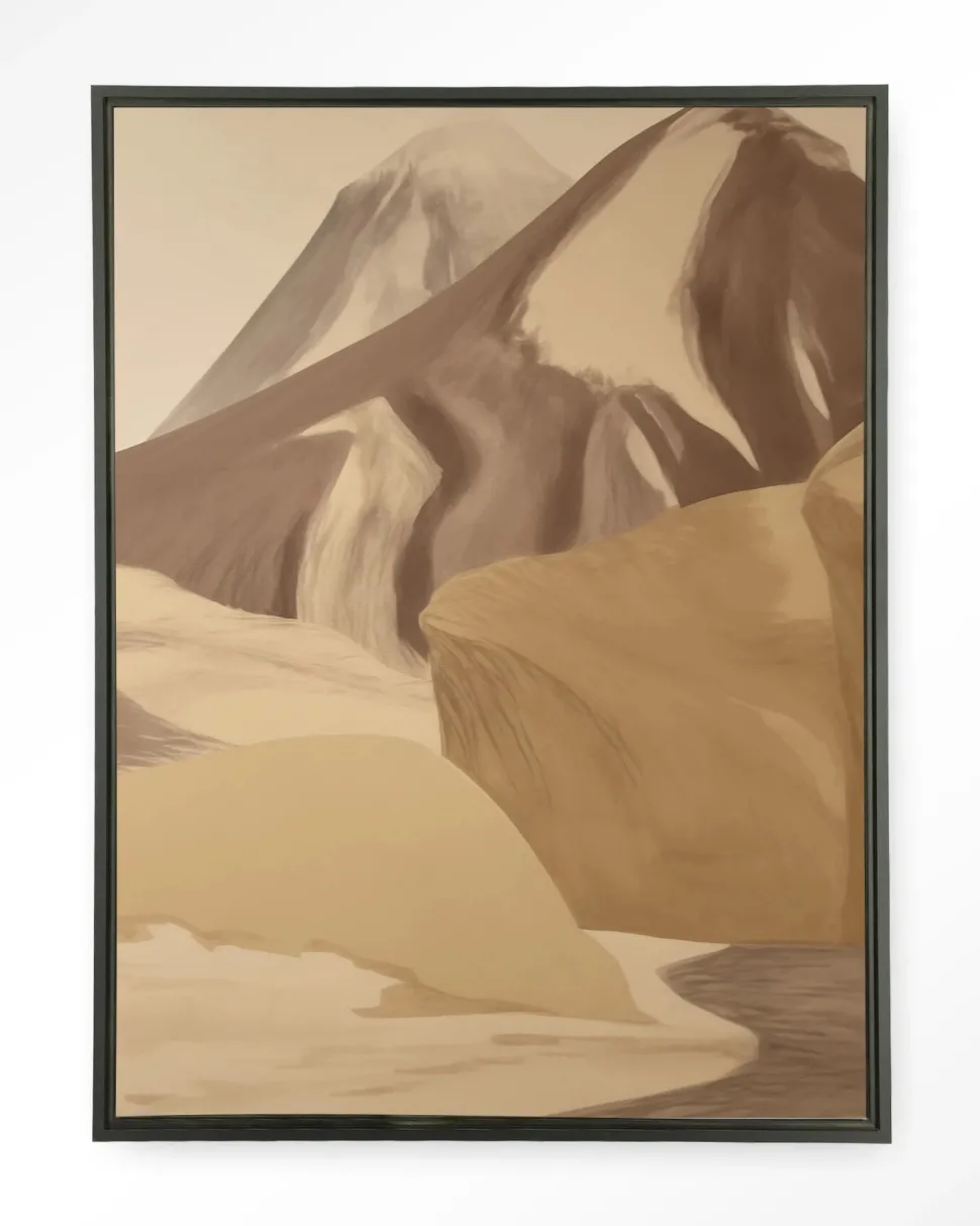 Wandkleed Rocky Mountain in maat en frame naar keuze